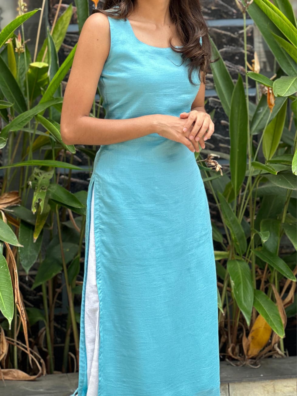 Sky Blue Kurti